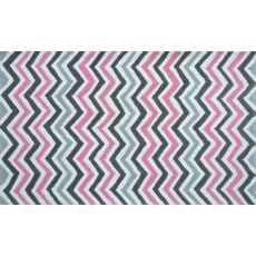 Pink Chevy Hook/Tufted Rug, 4.7 X 7.7