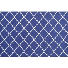 Lattice Navy Hook/Tufted Rug, 2.8 X 4.8