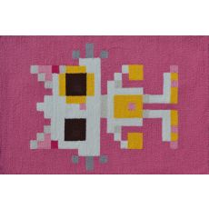 Pixel Cat Hook Rug, 2.8 X 4.8