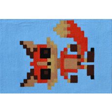 Pixel Fox Hook Rug, 2.8 X 4.8