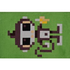 Pixel Monkey Hook Rug, 2.8 X 4.8