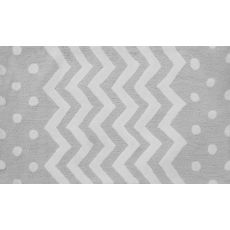 Zigzag Gray Hook Rug, 2.8 X 4.8