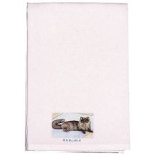 Cat On Rug Guest Towel
