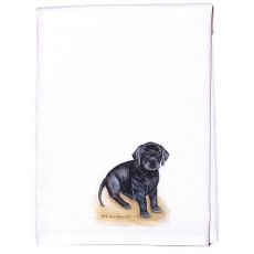 Black Lab Puppy Towel
