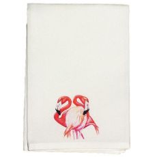 Two Flamingos Guest Towel