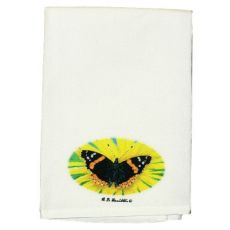 Red Admiral Butterfly Guest Towel