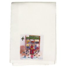 Girl At Window Guest Towel