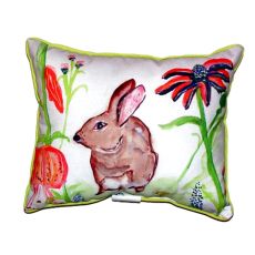 Brown Rabbit Left Large Indoor/Outdoor Pillow 16X20