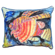 Betsy'S Lion Fish Large Indoor/Outdoor Pillow 16X20