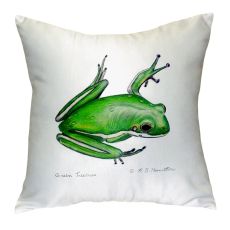 Green Treefrog No Cord Pillow 18X18
