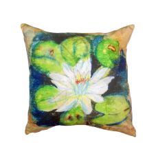 Water Lily On Rice No Cord Pillow 18X18