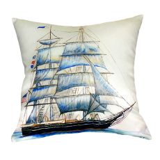 Whaling Ship No Cord Pillow 18X18