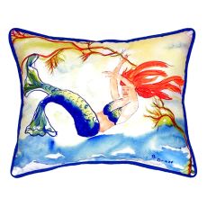 Resting Mermaid Small Indoor/Outdoor Pillow 11X14