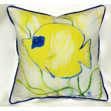 Yellow Tang Small Indoor/Outdoor Pillow 12X12