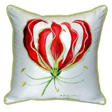 Red Lily Extra Large Zippered Pillow 22X22