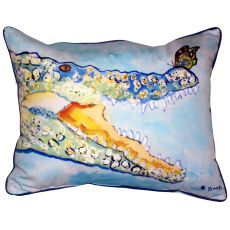 Croc & Butterfly Extra Large Zippered Pillow 20X24