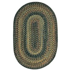 Homespice Decor 27" x 45" Oval Black Forest Ultra Durable Braided Rug