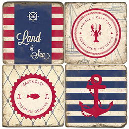 Maritime Coasters Set Of 4