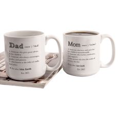 Personalized 20 Oz. Parent Definition Large Coffee Mugs (Set Of 2)