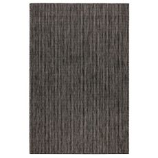 Liora Manne Carmel Texture Stripe Indoor/Outdoor Rug Black 7'10"X9'10"