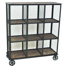 Industria Metal And Wood Bookcase