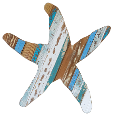 Starfish Wooden Wall Plaque