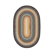 Homespice Decor 27" x 45" Oval Cocoa Bean Cotton Braided Rug