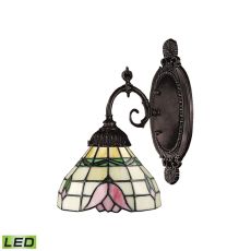 Mix-N-Match 1 Light Led Wall Sconce In Tiffany Bronze