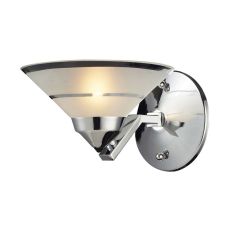 Refraction 1 Light Wall Sconce In Polished Chrome