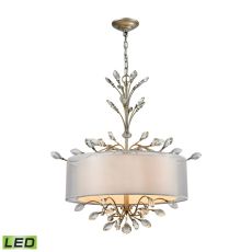 Asbury 4 Light Led Chandelier In Aged Silver