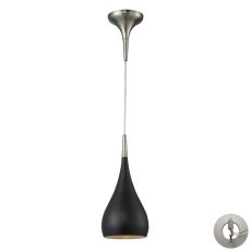 Lindsey 1 Light Pendant In Oiled Bronze And Satin Nickel - Includes Recessed Lighting Kit