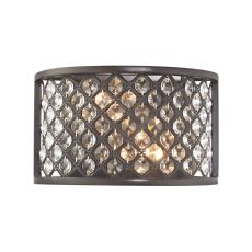 Genevieve 2 Light Wall Sconce In Oil Rubbed Bronze