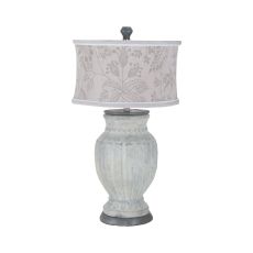 Parma Table Lamp, Concrete, Handpainted Art