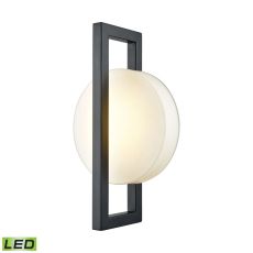 Zulle Outdoor Led Wall Sconce In Matte Black