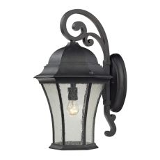Wellington Park 1 Light Outdoor Wall Sconce In Weathered Charcoal
