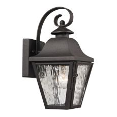 Forged Brookridge 1 Light Outdoor Sconce In Charcoal