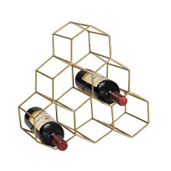 Angular Study Hexagonal Wine Rack