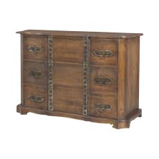 Heritage Chest In New Signature Stain With Antiqued Tin And Tack