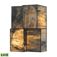 Cubist 2 Light Led Wall Sconce In Brushed Nickel
