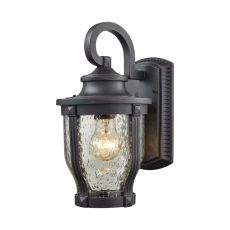 Milford 1 Light Outdoor Wall Sconce In Graphite Black