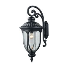 Derry Hill 1 Light Outdoor Wall Sconce In Matte Black