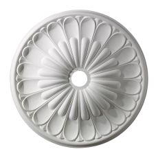Melon Reed 32-Inch Medallion In White