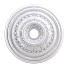 English Study 24-Inch Medallion In White
