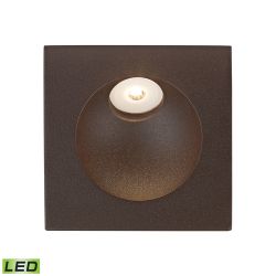 Zone Led Step Light In Matte Brown