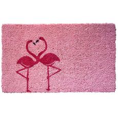 Flamingos Handwoven Coconut Fiber Doormat