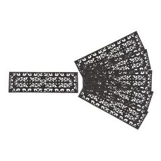 Fleur de Lis Stair Tread Recycled Rubber Doormat (Set of 3)