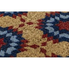 WILLIAMSBURG Star Quilt Handwoven Coconut Fiber Doormat