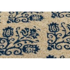 WILLIAMSBURG Tulip Damask Handwoven Coconut Fiber Doormat