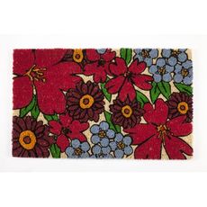 Forget-Me-Nots Coir Doormat with Backing