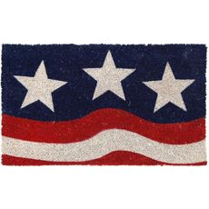 Stars and Stripes Coir Doormat with Backing